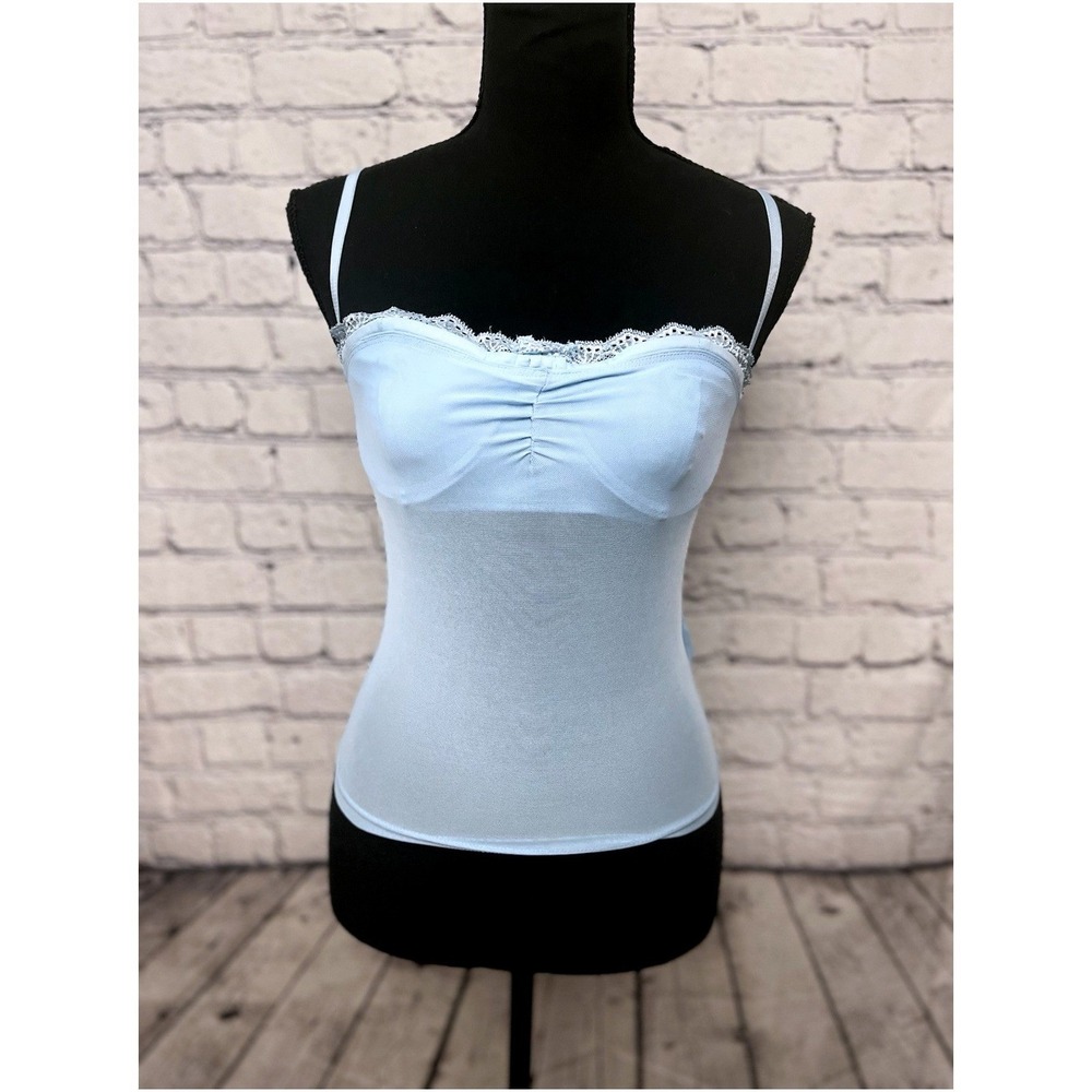 Edikted Lace Top Light Blue Small NEW